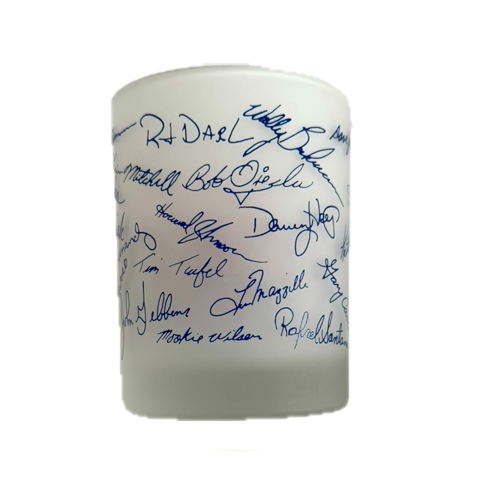 😎 NWOT Vintage 1986 New York METS World Series Champion signed frosted g… - Picture 3 of 5